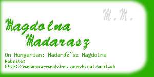 magdolna madarasz business card